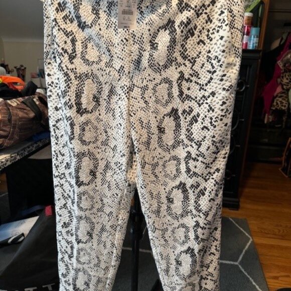 NWT J. Crew Jamie Elastic Waist Snakeskin "Serpentine" Pant Size 12 - Picture 2 of 10
